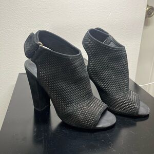 Aldo Women Shoes Size 6.5 Black Open Toe Heel